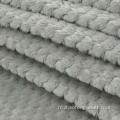 Tissu en velours de flanelle 100% polyester avec teint